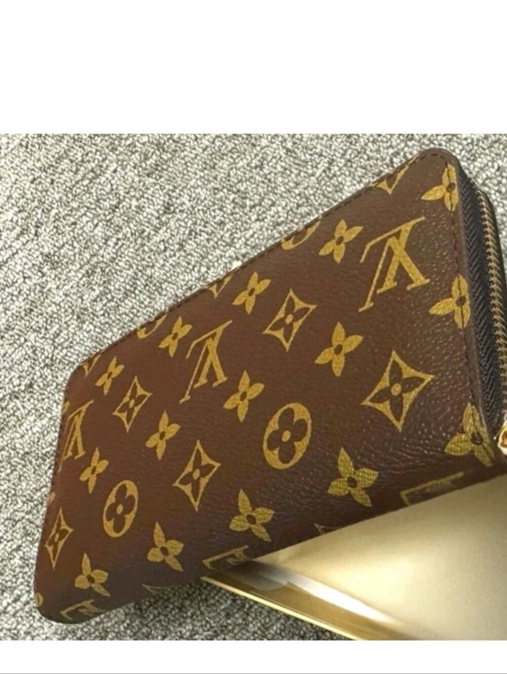 Louis Vuitton Monogram Zippy Zip Wallet Brown Long Wallet